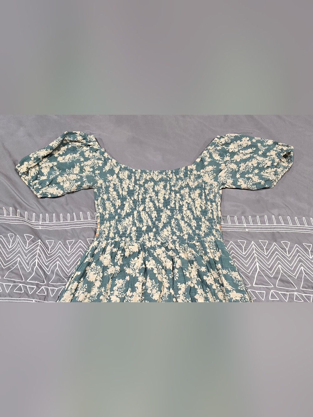 Free People Ellie Floral Print Gauze Midi Dress Size Small - Picture 6 of 7